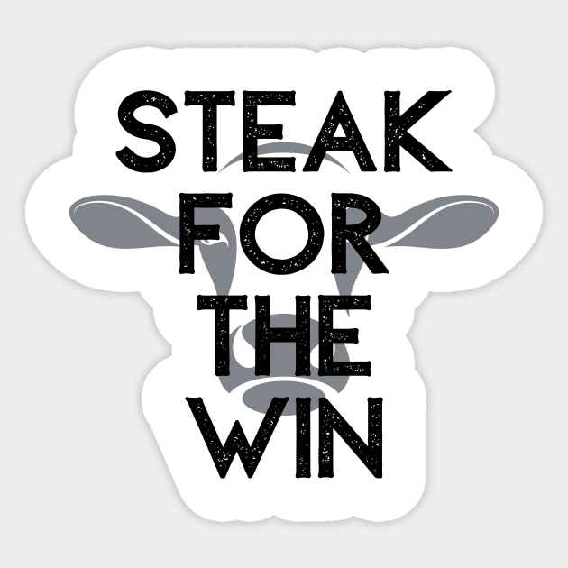 Steak For The Win Sticker by Defenderz